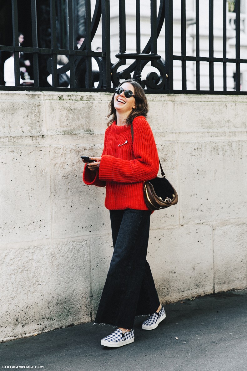 PFW-Paris_Fashion_Week-Spring_Summer_2016-Street_Style-Say_Cheese-Red_Sweater--790x1185